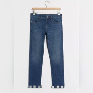 Anthropologie Pilcro High-Rise Shibori Slim Boyfriend Jeans Size 29